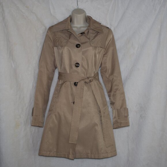 DNKY Jackets & Blazers - DKNY Water Repellent Lined Trench Coat, Size Medium